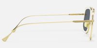Alvira - Clear Aviator Sunglasses Gold Frame | Vooglam Side View
