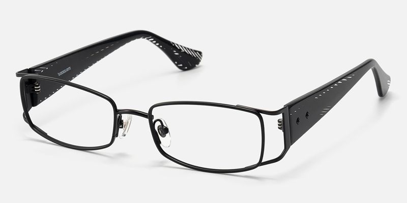 Wren - Rectangle Black Eyeglasses