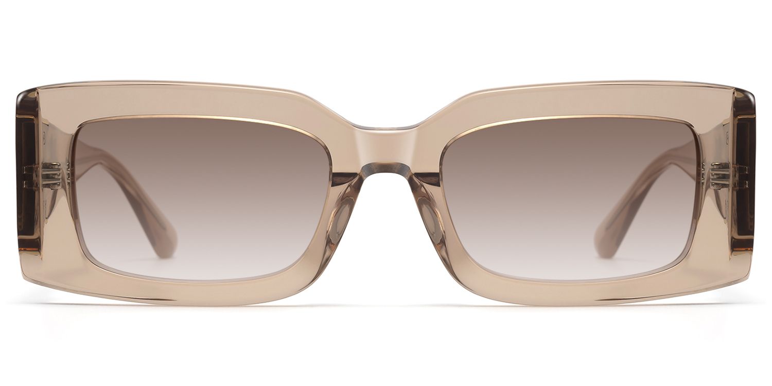 Aurelia - Champagne Gradient Brown Sunglasses | Vooglam Product Details 1