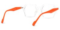 Hachiro - Geometric Crystal Eyeglasses | Vooglam Side View