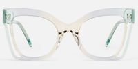 Destiney Butterfly Grey Ombre Prescription Glasses | Vooglam Angle View