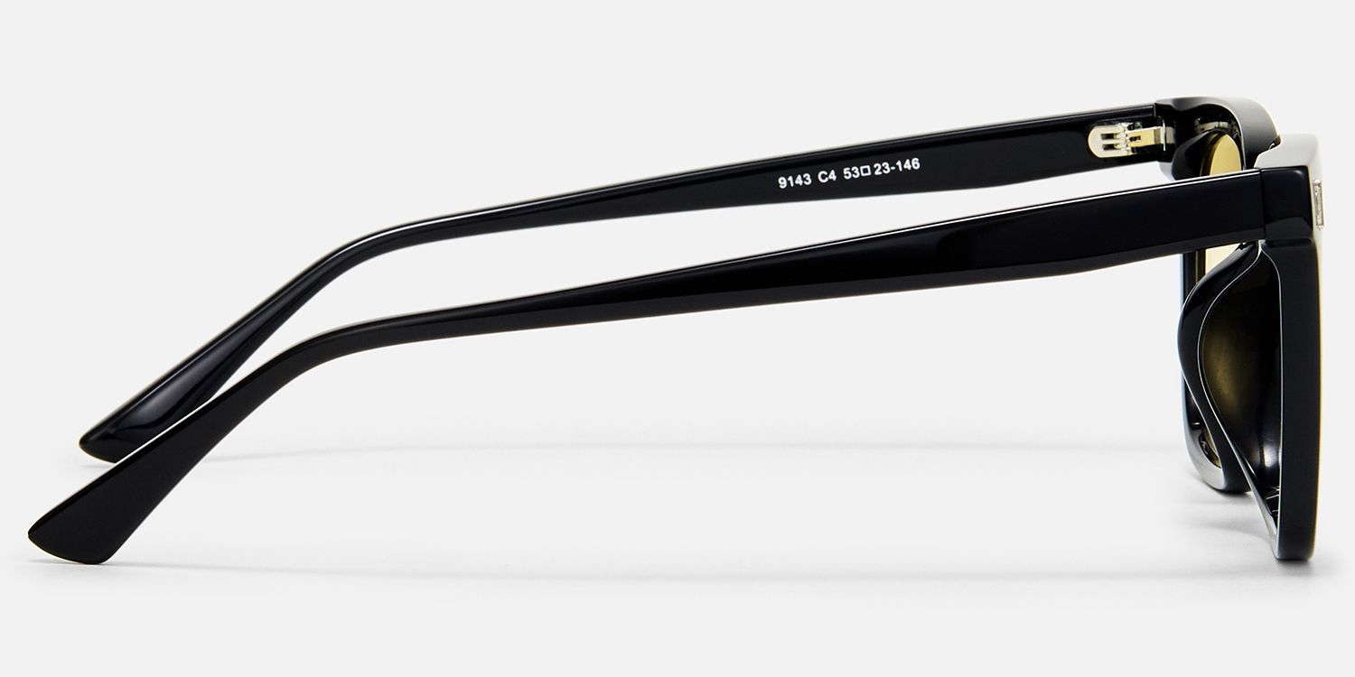 Cosmo - Rectangle Black Sunglasses product detail 3