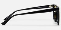Cosmo - Rectangle Black Sunglasses | Vooglam Side View
