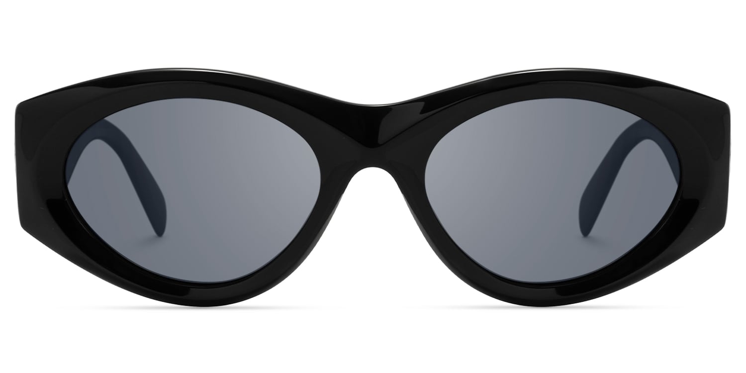 Aura - Cat Eye Black Sunglasses - 1