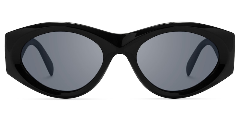 Aura - Cat Eye Black Sunglasses