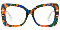 Iakopa - Square Tortoise Eyeglasses | Vooglam Angle View