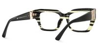 Sable - Square Pattern Eyeglasses | Vooglam Side View