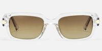 Zephyr - Rectangle Transparent Sunglasses | Vooglam Angle View