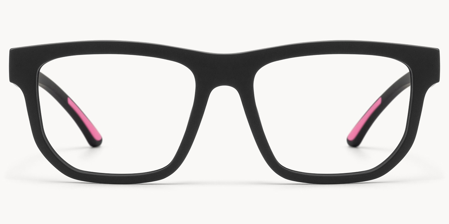 Nocturnal - Geometric Black Eyeglasses - 1