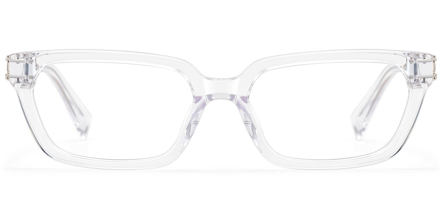 Frame Size of Scarpa - Light Clear Geometric Double Wire Glasses | Vooglam