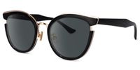 Retro - Round Black Sunglasses