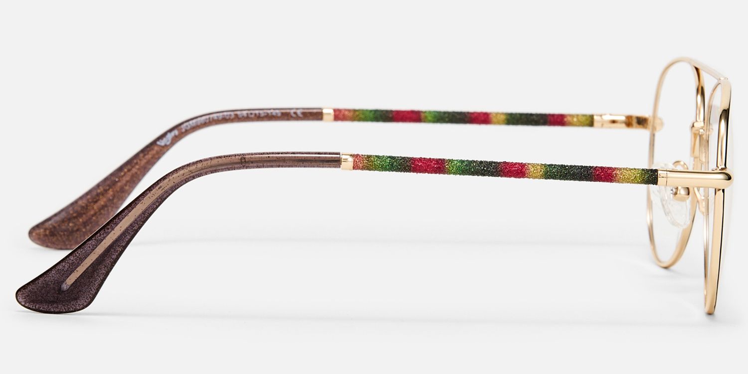 Joni - Aviator Two-tone Eyeglasses | Vooglam Side View