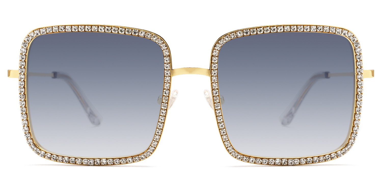 Kafele - Square Gold Sunglasses - 1