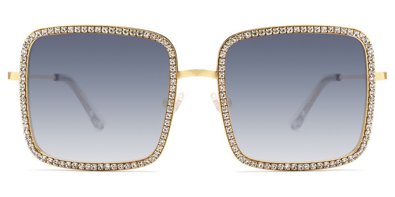 Kafele - Square Gold Sunglasses
