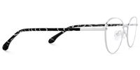 Starlette - Cat Eye Silver Eyeglasses | Vooglam 