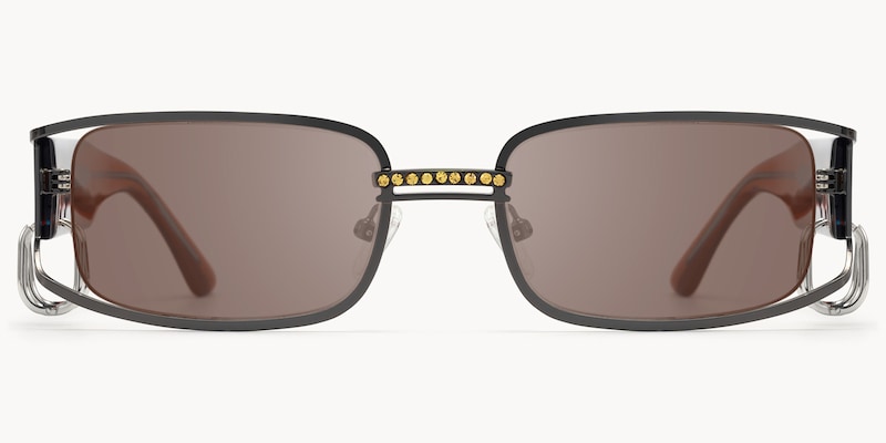 Riff - Rectangle Grey Sunglasses