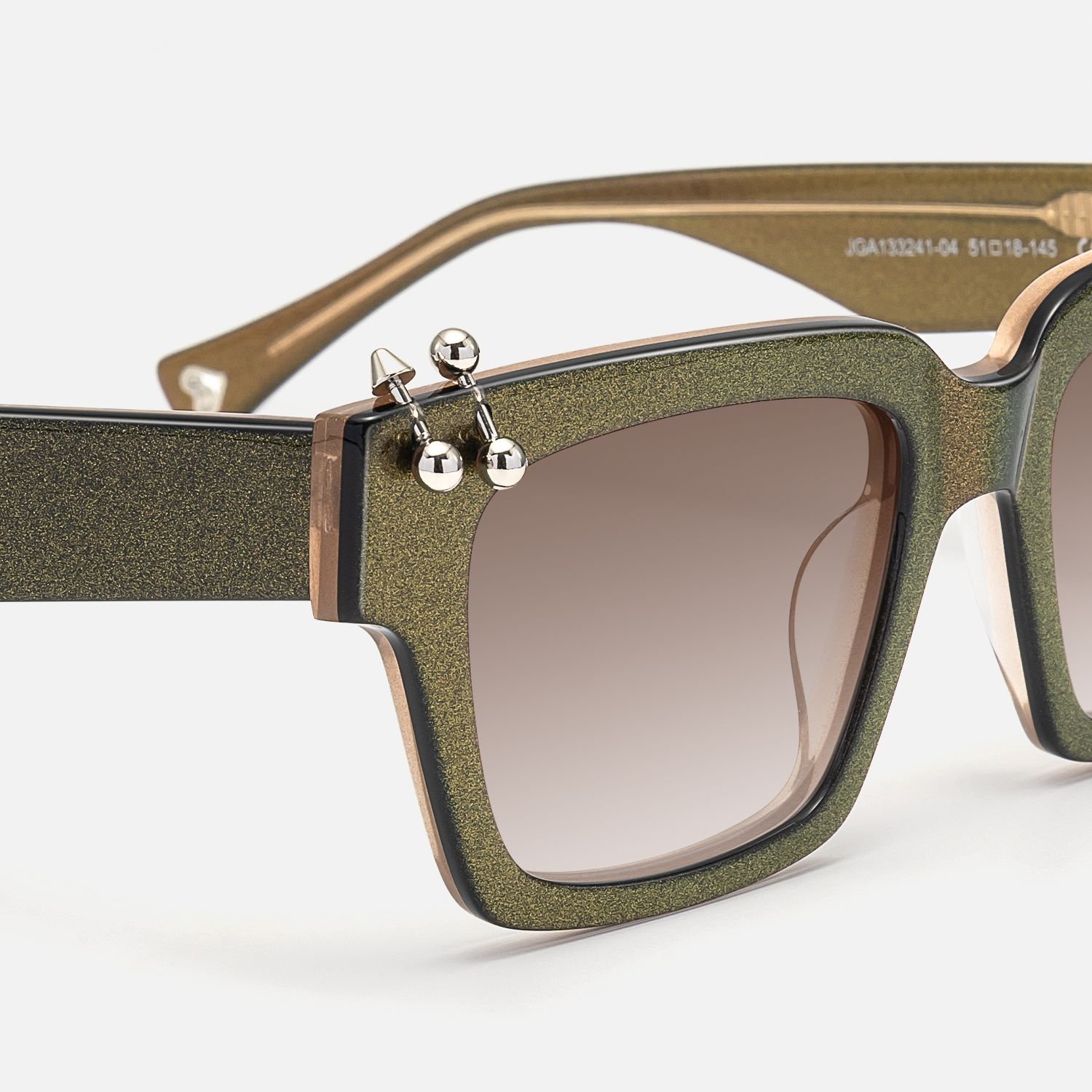 PIERCE - Square Multicolor Sunglasses | Vooglam Design Details