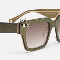 PIERCE - Square Multicolor Sunglasses | Vooglam Design Details