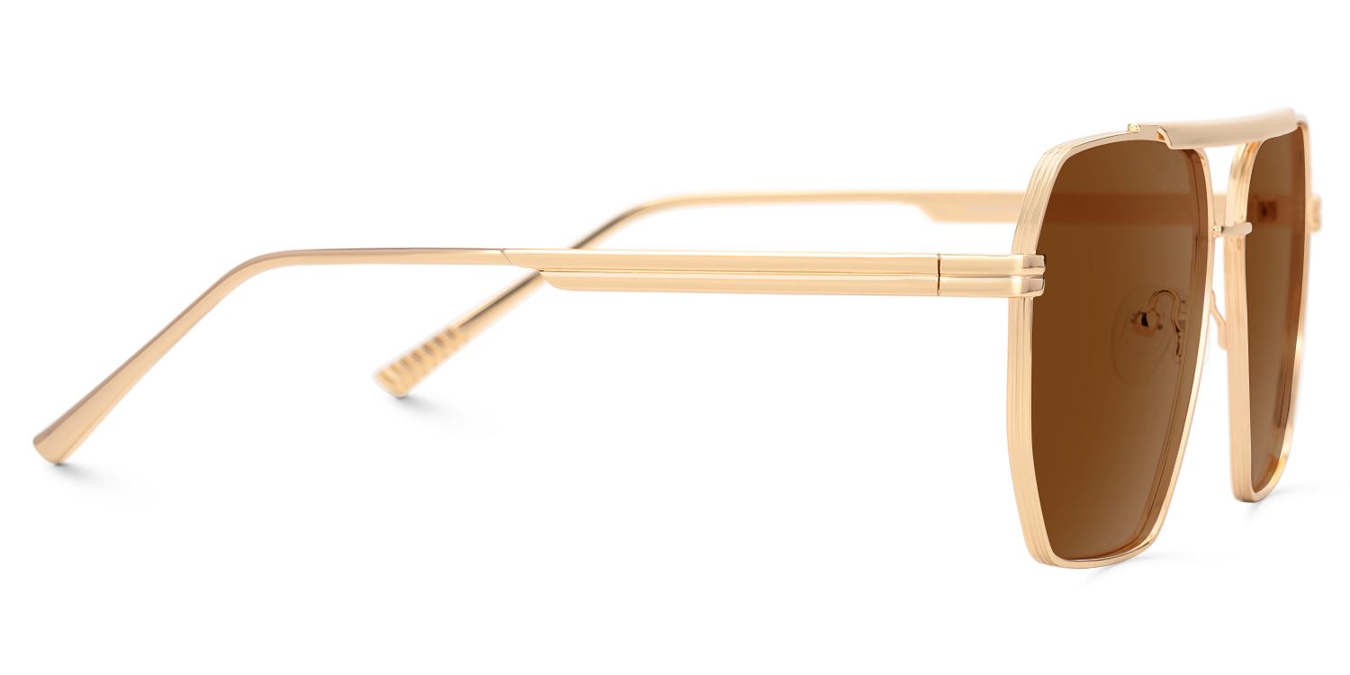 Kadience - Aviator Brown Sunglasses | Vooglam 4