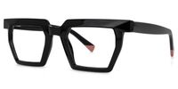 Baden - Rectangle Black Eyeglasses | Vooglam Front View