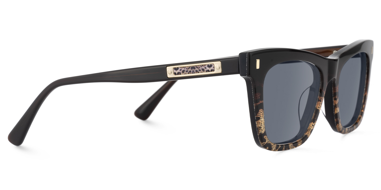 Calico - Square Two-tone Sunglasses - 5