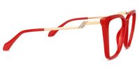 Adebola - Square Red Eyeglasses | Vooglam 