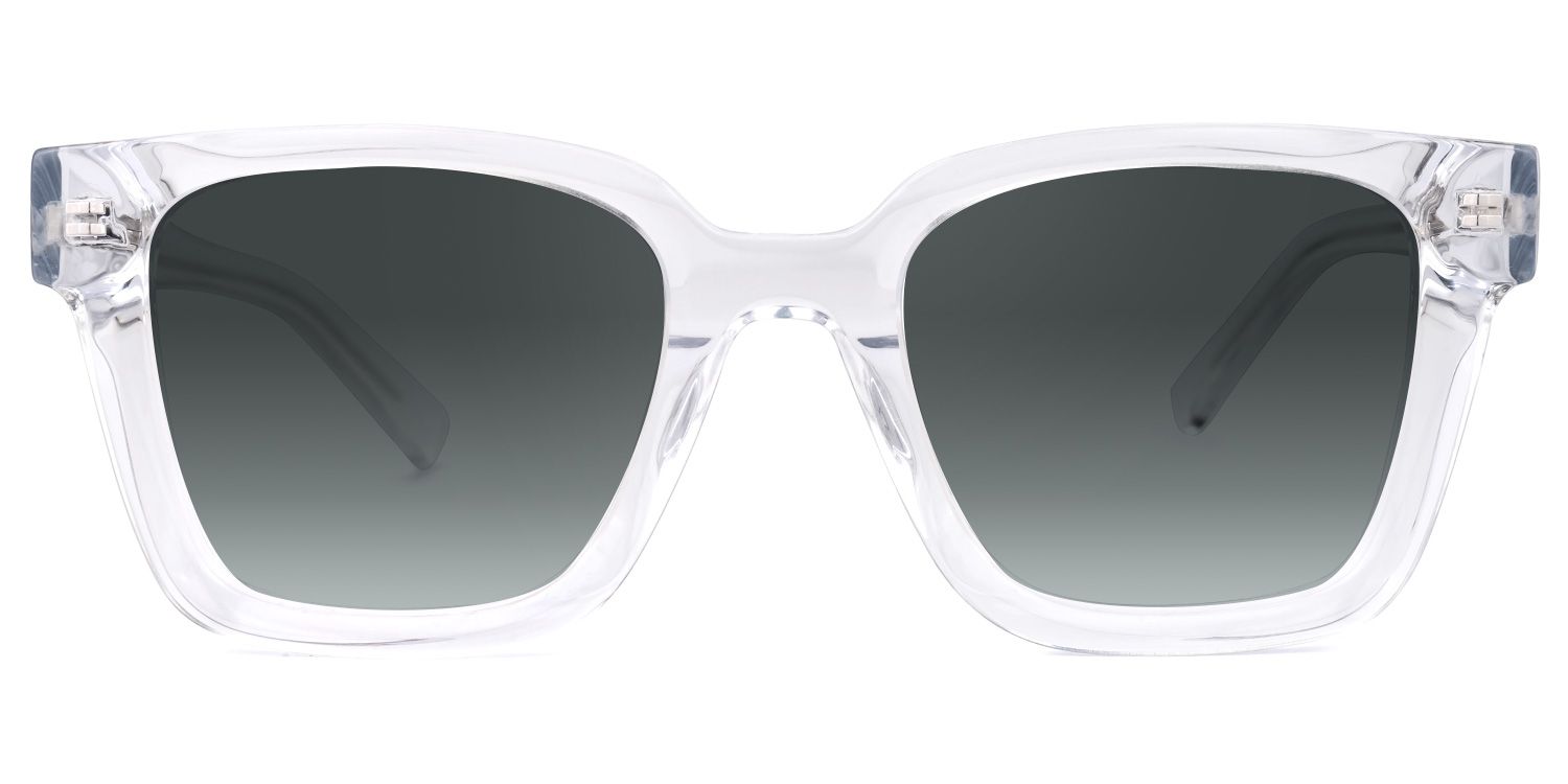 Dawes - Rectangle Crystal Sunglasses | Vooglam Angle View