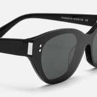 Cicely - Black Cat Eye Sunglasses | Vooglam Design Details