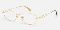 Bladework - Rectangle Gold Eyeglasses