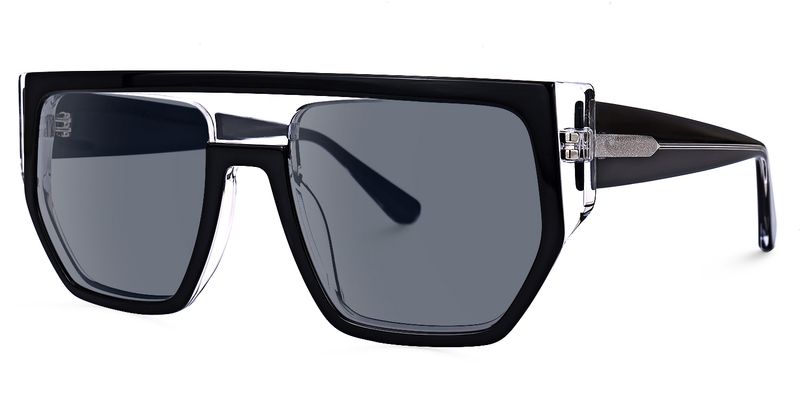 Inerney - Aviator Black Sunglasses