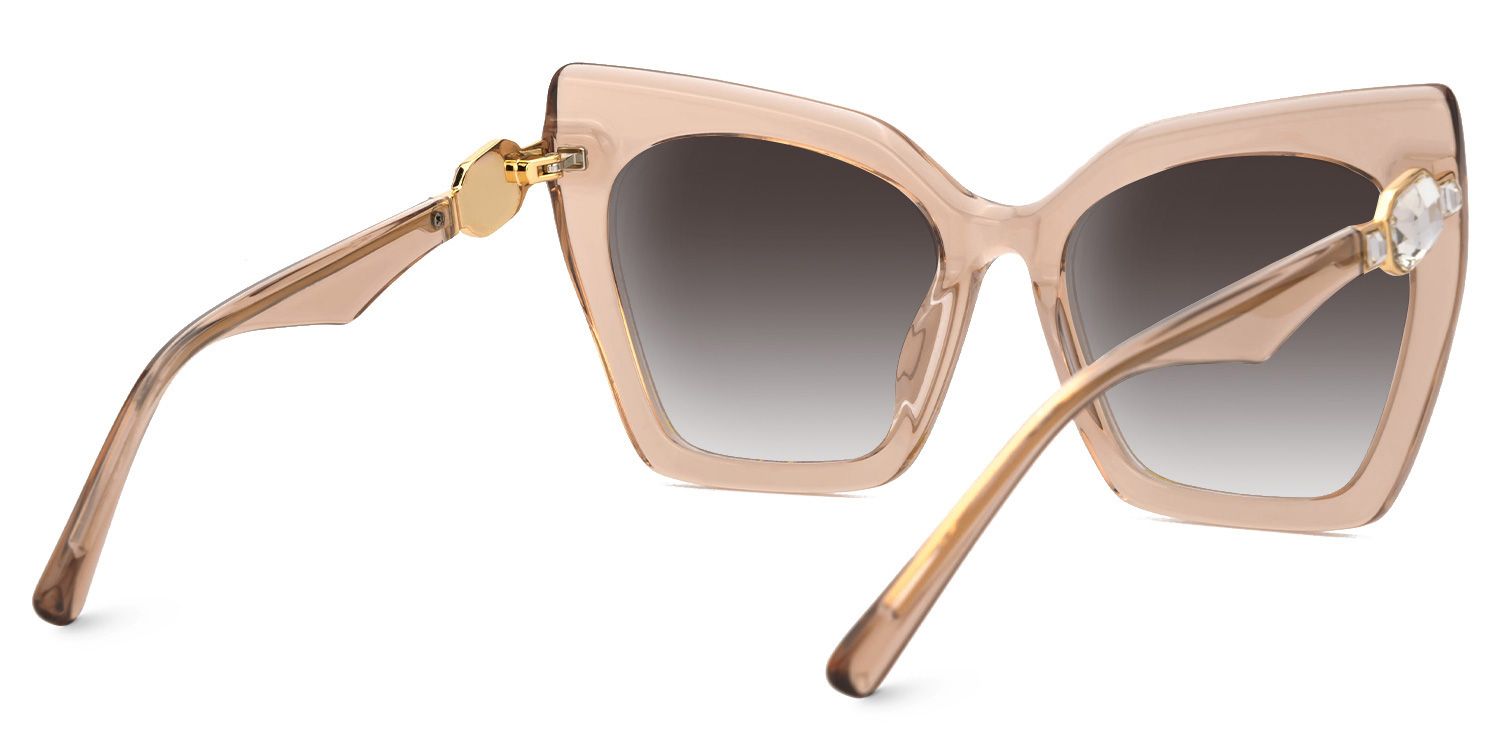 Icarus - Cat Eye Champagne Sunglasses product detail 3
