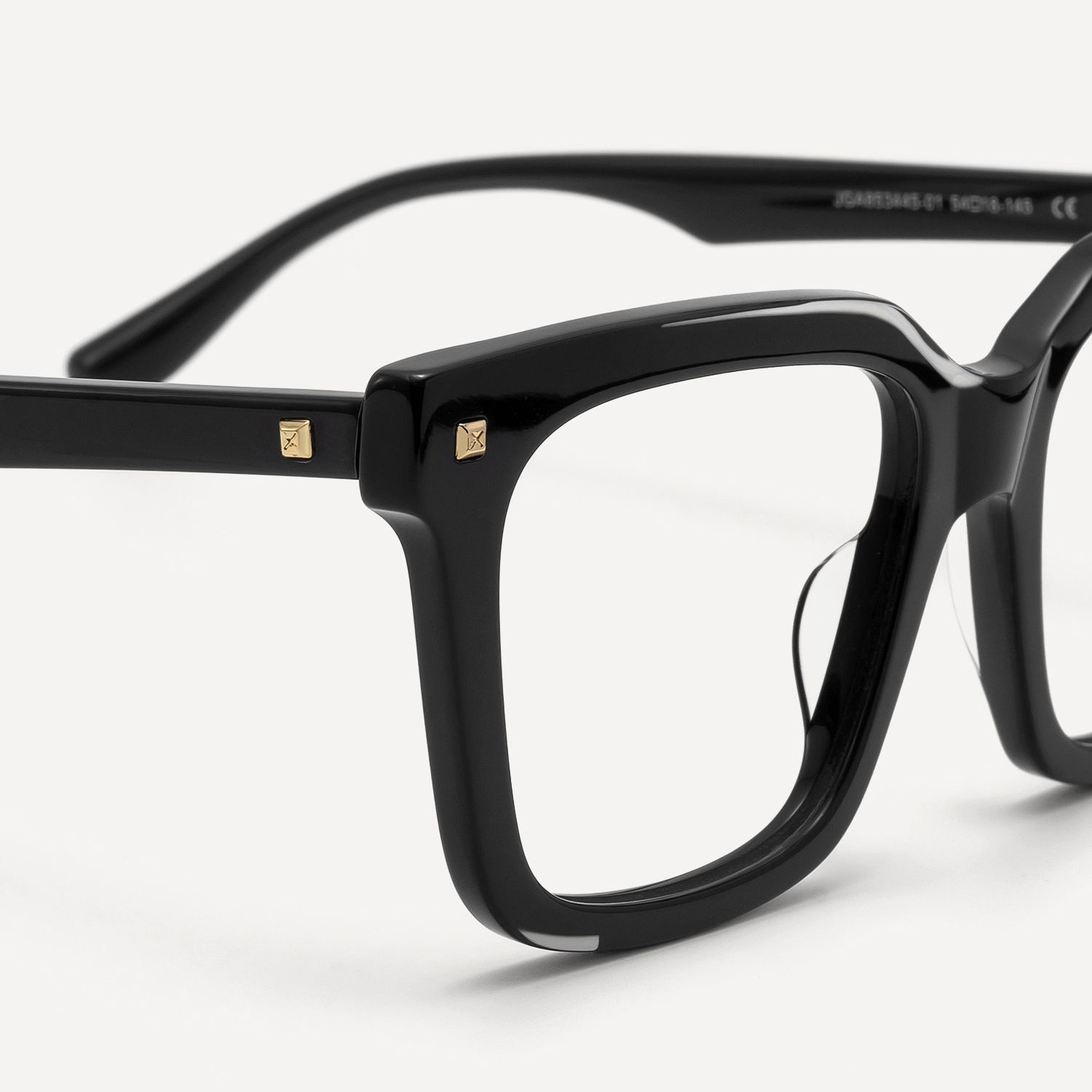 Taffeta - Square Black Eyeglasses product detail 4