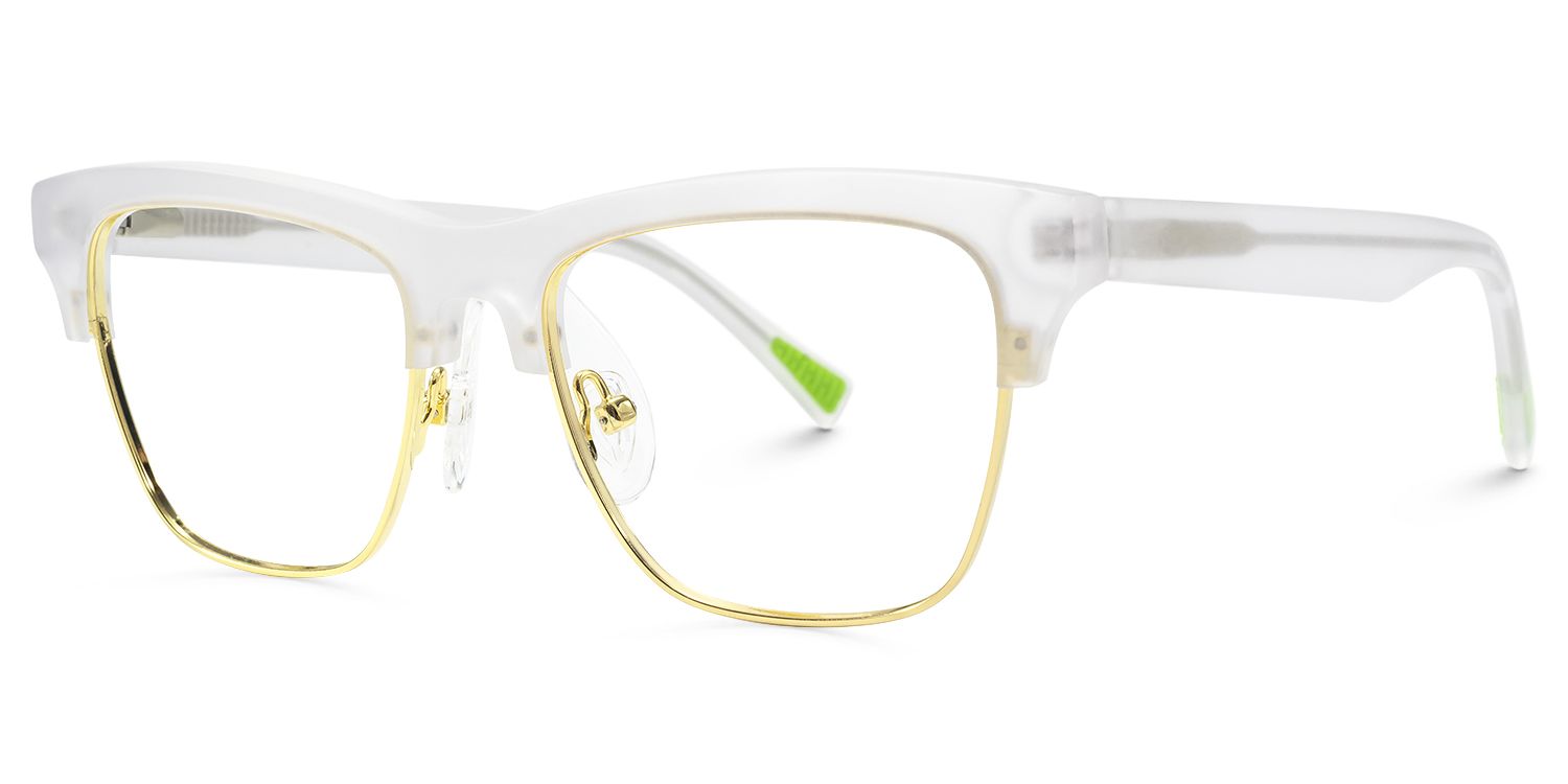 Polka - Square Crystal Eyeglasses | Vooglam Front View