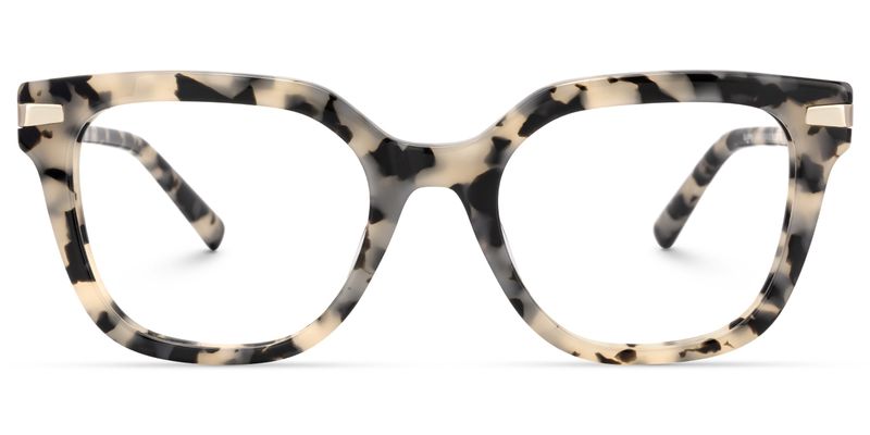 Natala - Rectangle Tortoise Eyeglasses | Vooglam