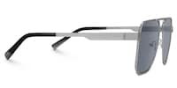 Fidelina - Aviator Silver Sunglasses - 4