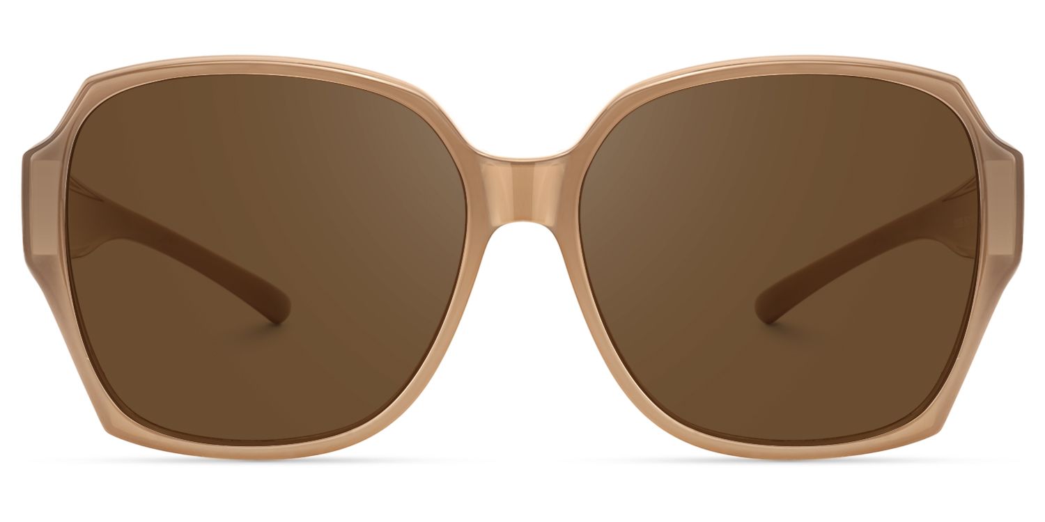 Fenton - Geometric Brown Fit Over Sunglasses | Vooglam Angle View