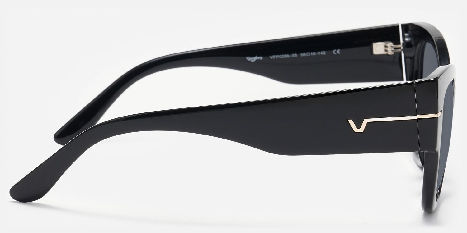 Elektra - Cat Eye Black Sunglasses product detail 3