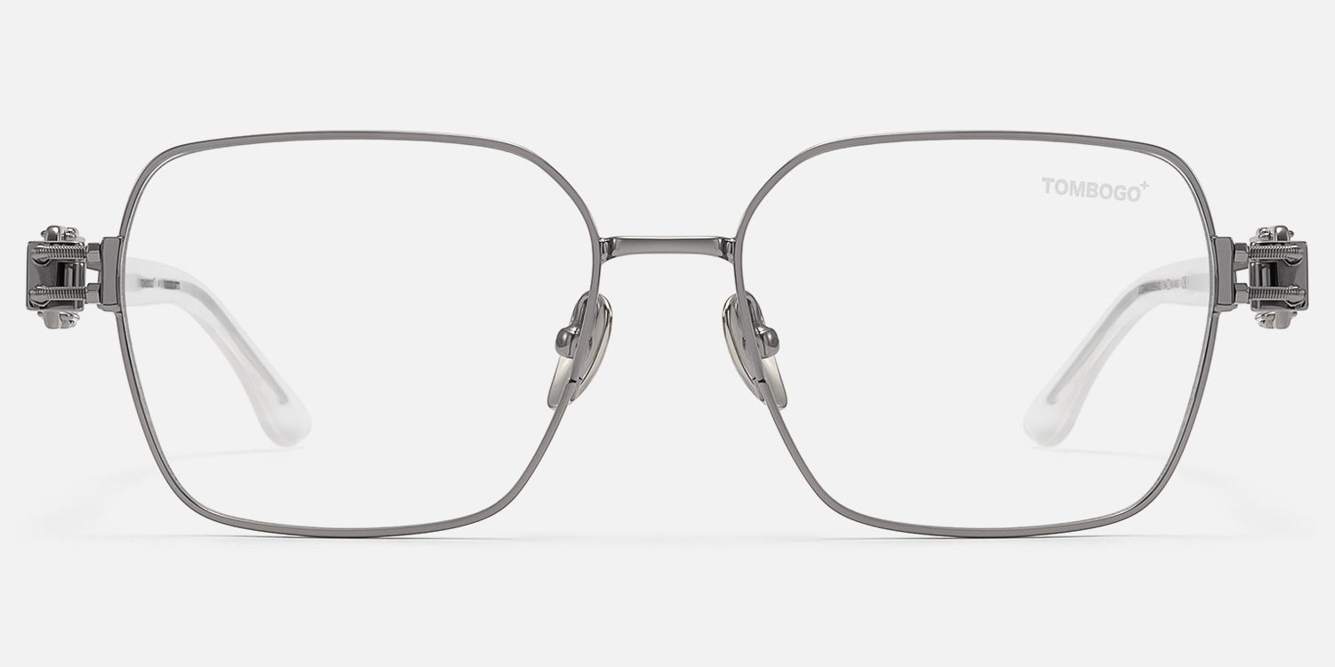 The Architect - Gunmetal Carabiner Glasses | Vooglam Angle View