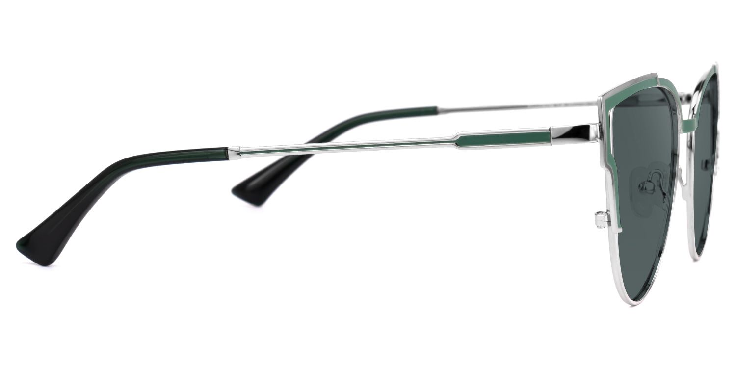 Daitaro - Cat Eye Green Sunglasses | Vooglam 4