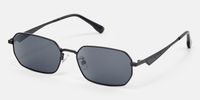 Aether - Geometric Black Sunglasses | Vooglam Front View