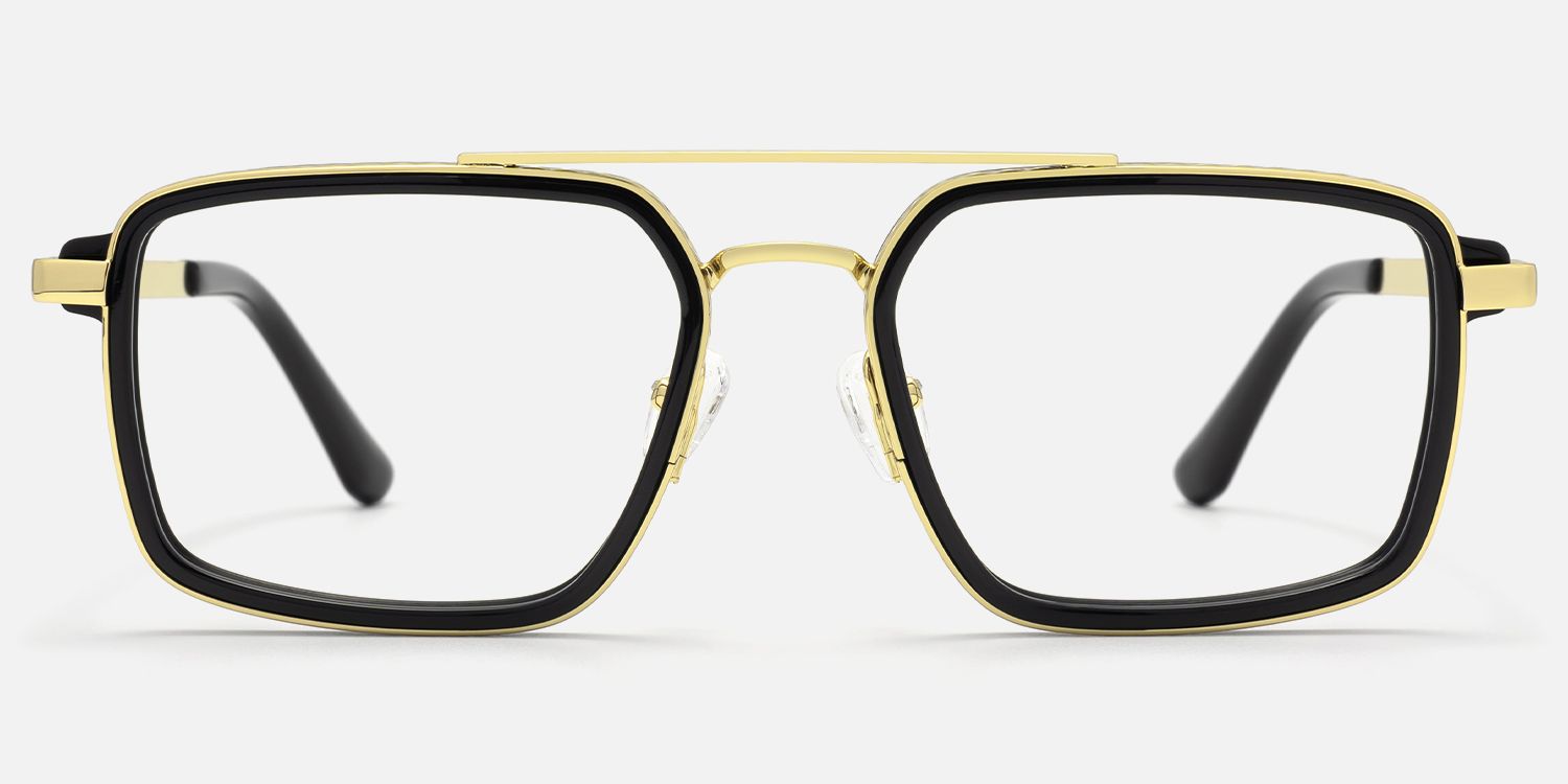 Navigator - Aviator Black Eyeglasses | Vooglam Angle View