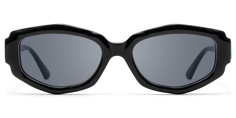 Spire - Geometric Black Sunglasses