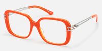 Nova - Square Orange Eyeglasses