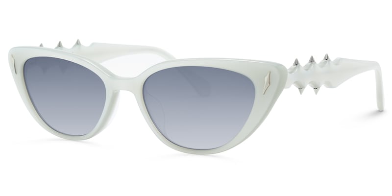 As If - Cat Eye Silver Sunglasses