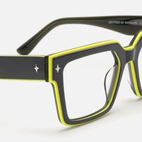 Havok - Rectangle Gray Eyeglasses | Vooglam Design Details