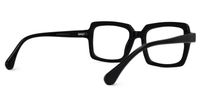 Eladio - Rectangle Black Eyeglasses | Vooglam Side View