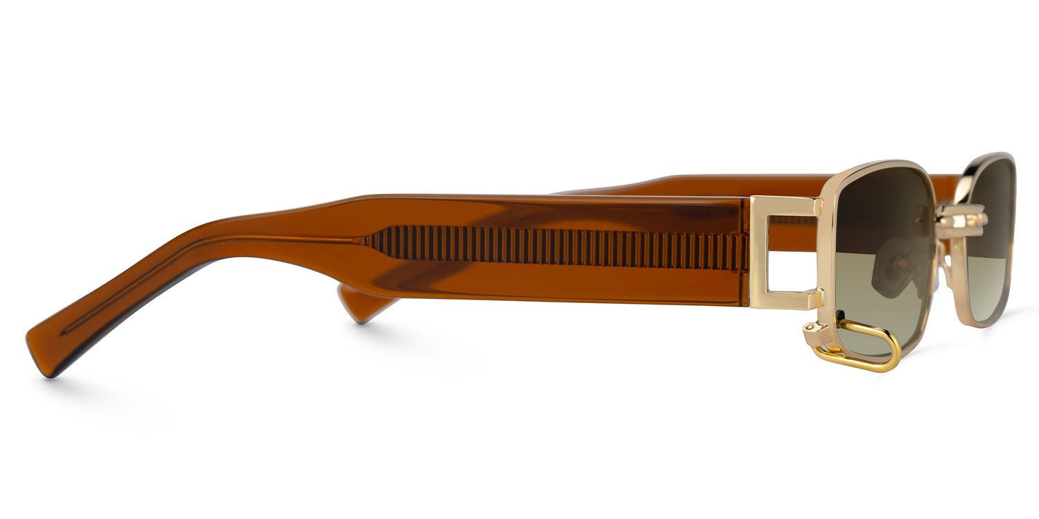 Eliakim - Rectangle Brown Sunglasses product detail 4