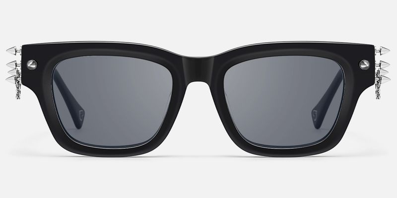 Stud - Rectangle Black Sunglasses