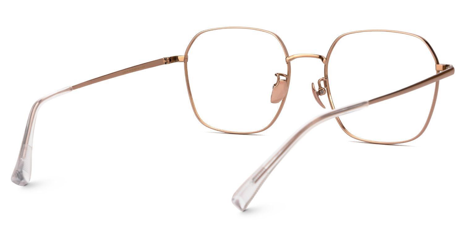 Gabija - Square Gold Eyeglasses product detail 3