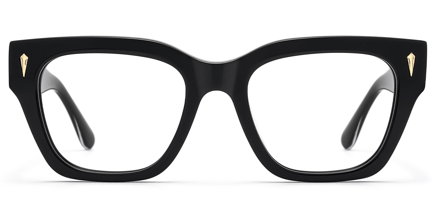 

Asante - Square Black Eyeglasses